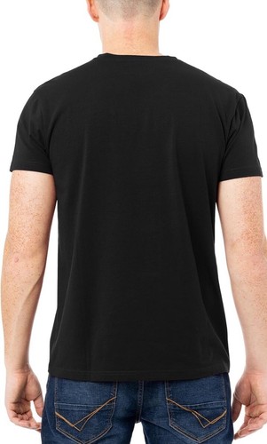 X RAY Men's Soft Stretch Cotton Solid Short Sleeve V-Neck T-Shirt, Black XXXL - Picture 2 of 4