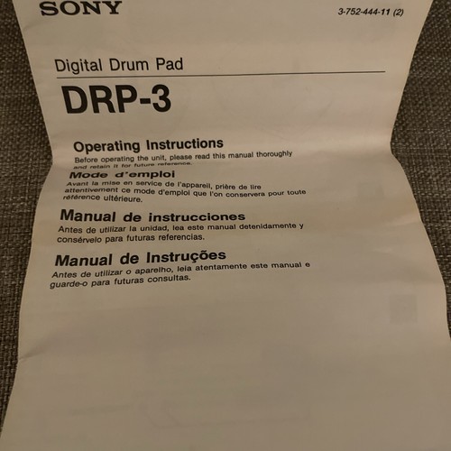 1990 Sony DRP-3 Handheld Drum Pad Machine ~ AA Battery Made in Japan - Picture 8 of 9
