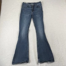 Vigoss Jeans Womens 28 Blue Pants Mid Rise Jagger Boot Cut Dark Wash Denim 30X30