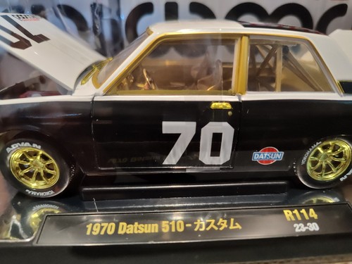 NIB M2 MACHINES 1970 DATSUN 510 #70 ***CHASE*** "WILWOOD RACING" 1:24 DIE-CAST - Picture 4 of 19