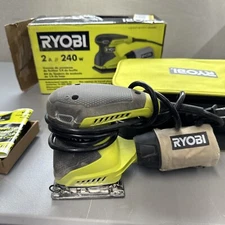 Ryobi S652DGK Corded 1/4 Inch Orbital Finishing Sheet Sander w/Accessories