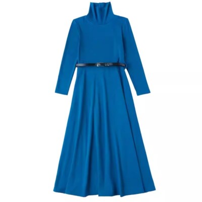 sachin and babi light blue dress Midi Dresses Navy Blue Ralph Lauren Dress Polo Ralph Lauren Women's Blue  Cotton Henley Midi Dress main image 1
