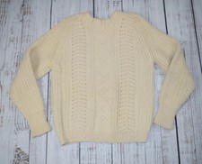 ST MICHAEL MADE IN BRITAIN VINTAGE FISHERMANS CHUNKY KNIT SWEATER HEAVY WOOL 38
