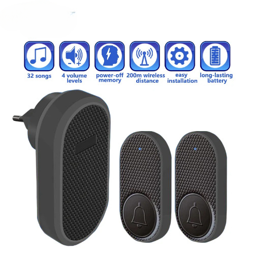 Smart Wireless Doorbell Bell Button Home Alarm Reminder Receiver