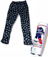 PANTALONES DE SALÓN DE CERVEZA SWAG PABST CINTA AZUL PARA HOMBRE EN LATA. Talla M
