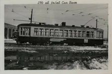 Old Trolley Car Photo -Atlantic City & Shore Transit Car # 250 at Inlet Car Barn