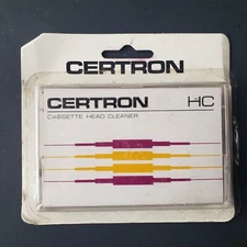 Vintage Certron Cassette Tape Head Cleaner HC New Made In Hong Kong