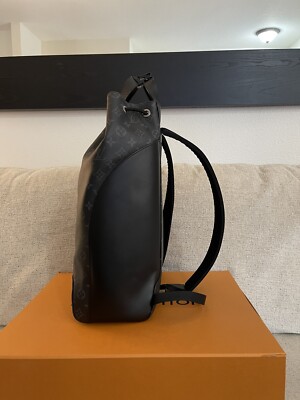 black louis vuitton backpack fake Louis Vuitton Backpack Lock Me Mini Black Leather