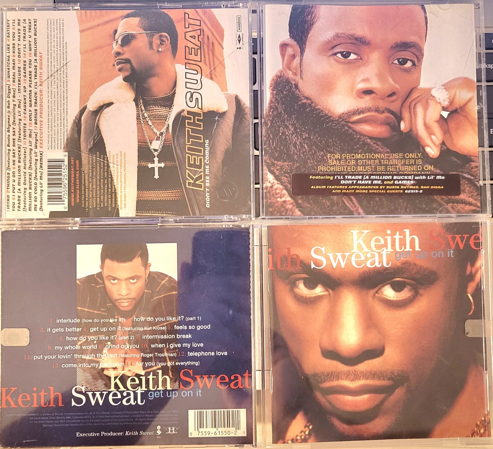 Lot of 2-CDs Keith Sweat Get Up on Me Didn't See Me Coming FAST SHIP  FROM USA | eBay