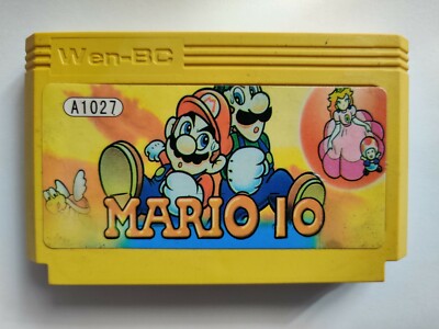 MARIO 10 KUNG FU MARI - RARE Famicom Famiclone Nes Cartridge
