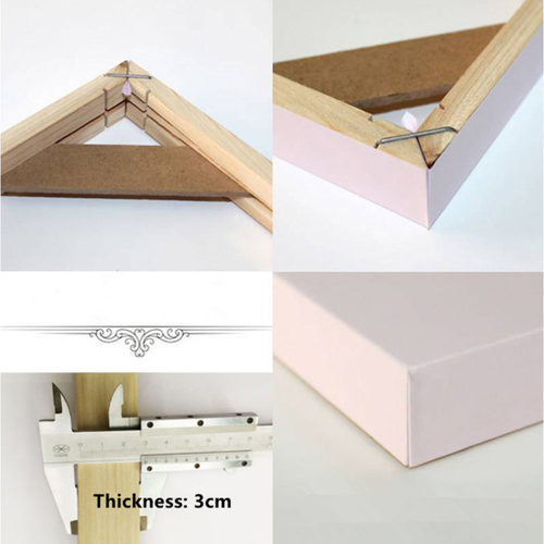 Thick Wood Canvas Frame Kit Stretcher Bars Double Sided Tape and Fasteners - Picture 2 of 18