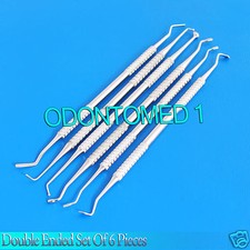 Dental Composite Filling Scalers Instruments Double Ended Set of 6 pieces PR-109