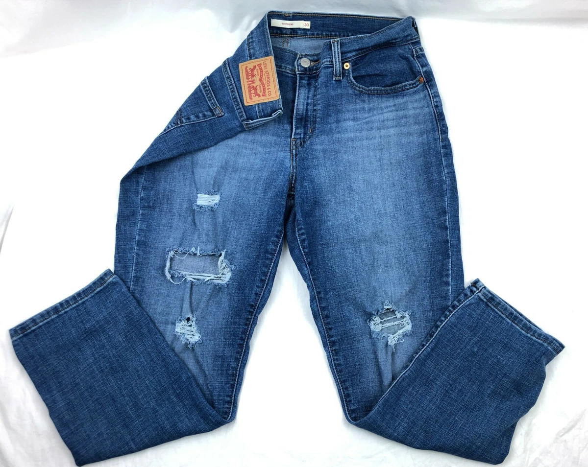 Levi ripped boyfriend jeans deals