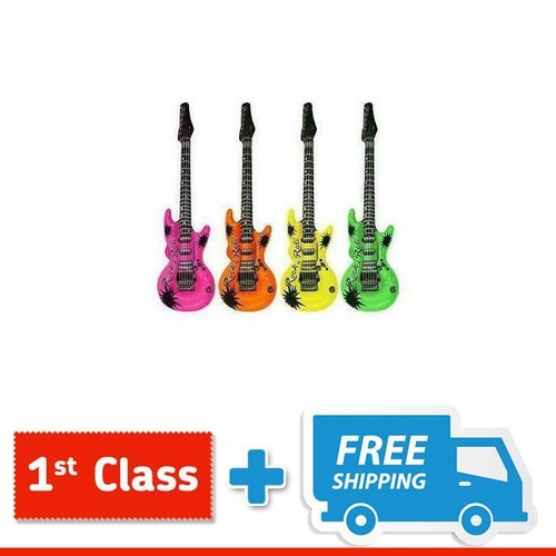 Inflatable Neon Guitar Blow Up Birthday Toys Adult Fancy Party Dress - Picture 5 of 7