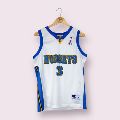 Denver Nuggets #3 Iverson rare vintage Champion NBA Basketball jersey size M