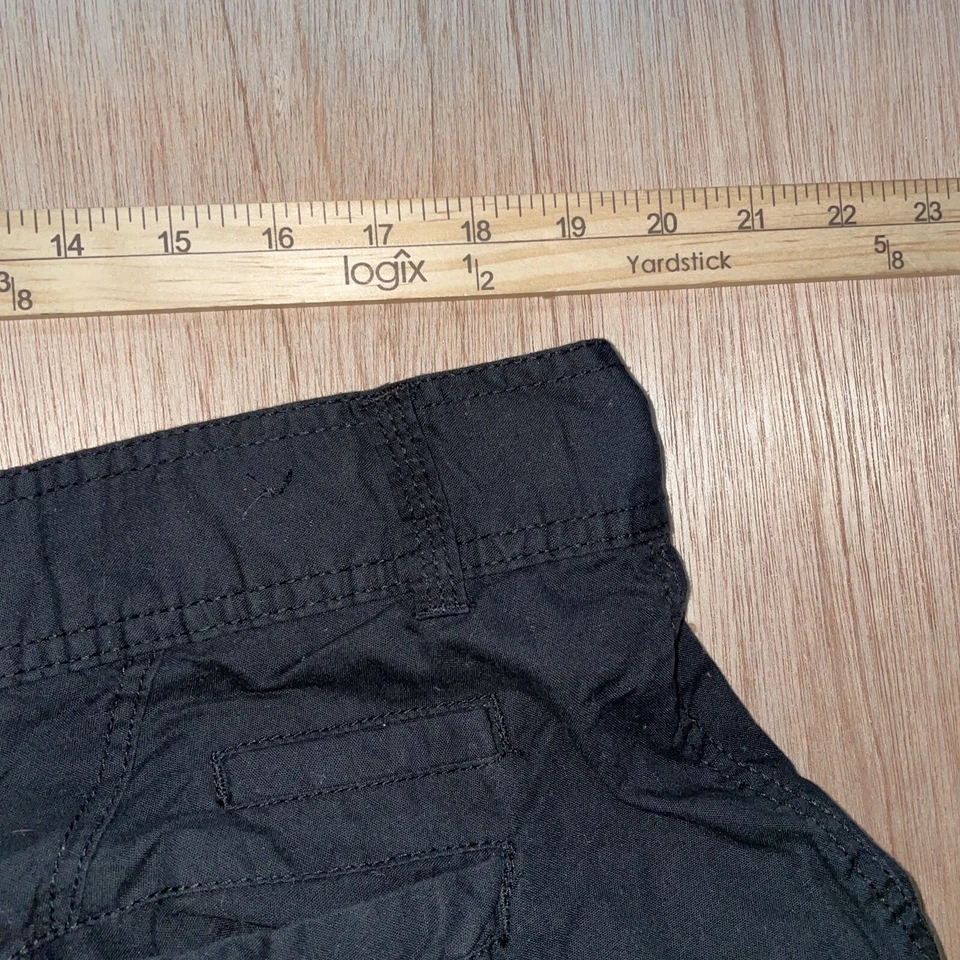 Pantalones Cortos Burnside Cargo Para Hombre 38 Negros Senderismo Entrepierna Ligera 11 pulgadas Frente Plano Foto 4 de 4