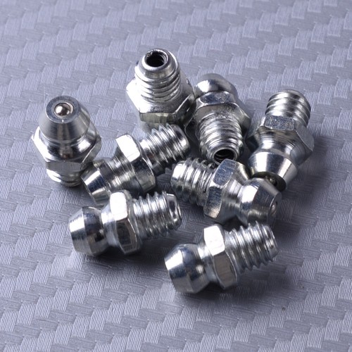 8Pcs M6 x 1 Drive Type Straight Metric Grease Zerk Nipple Fitting Fit