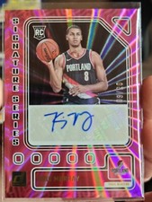 Kris Murray 2023-24 Donruss Signature Series Pink Laser Auto SSP 9/20 Autograph