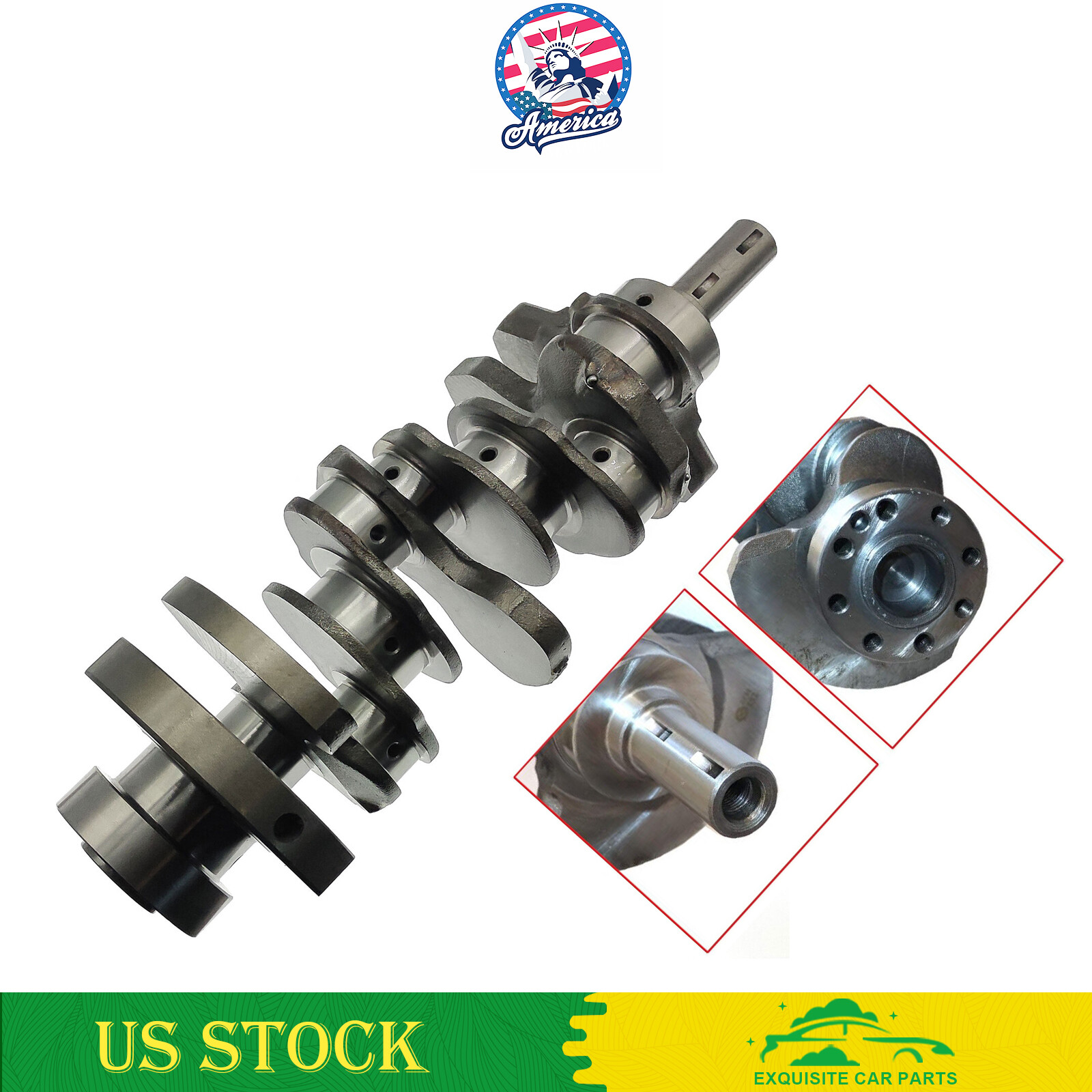 Crankshaft Fits Hyundai Santa Fe 13 16 Azera 17 22 Kia Sorento 3 3L 