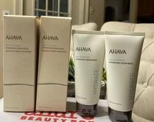 2 Ahava Time To Hydrate - Hydration Cream Mask 3.4oz/100mll  Full Size Sealed