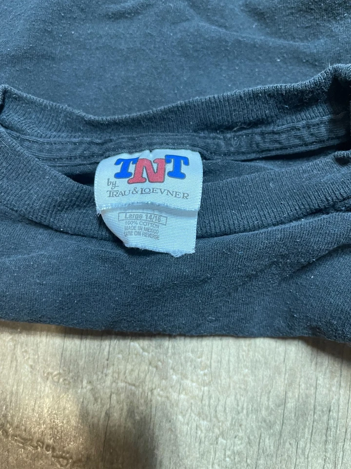 Camiseta WWF Stone Cold Lucha Libre WWF Juvenil Grande L Negra Causa Piedra Cold Said So Foto 4 de 4