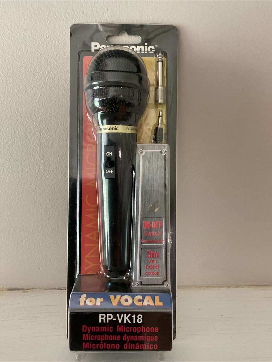 Panasonic RP-VK18 Dynamic Cable Consumer Microphone Brand New in