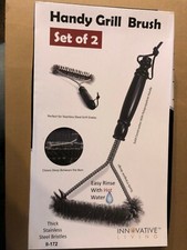 2 BBQ Grill Brush Scrubber Barbecue Cleaning Tool Stainless Steel Wire Cleaner