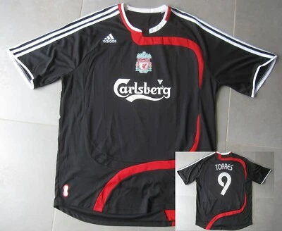Maillot Liverpool 2007 Adidas Torres #9 Third Carlsberg vintage Football - XL - Photo 1/4