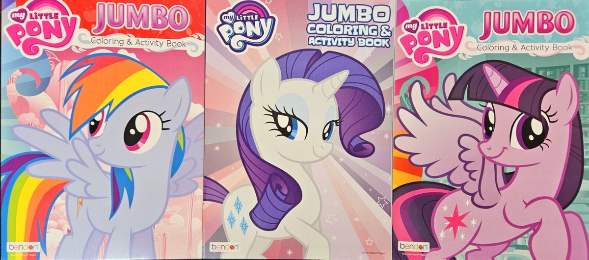 My Little Pony Jumbo Coloring & Activity Book Gift Set 4 Count