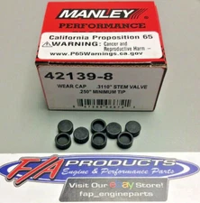 Manley Performance 42139-8 Wear Caps For 5/16" .3110" Stem Valves Set Of 8