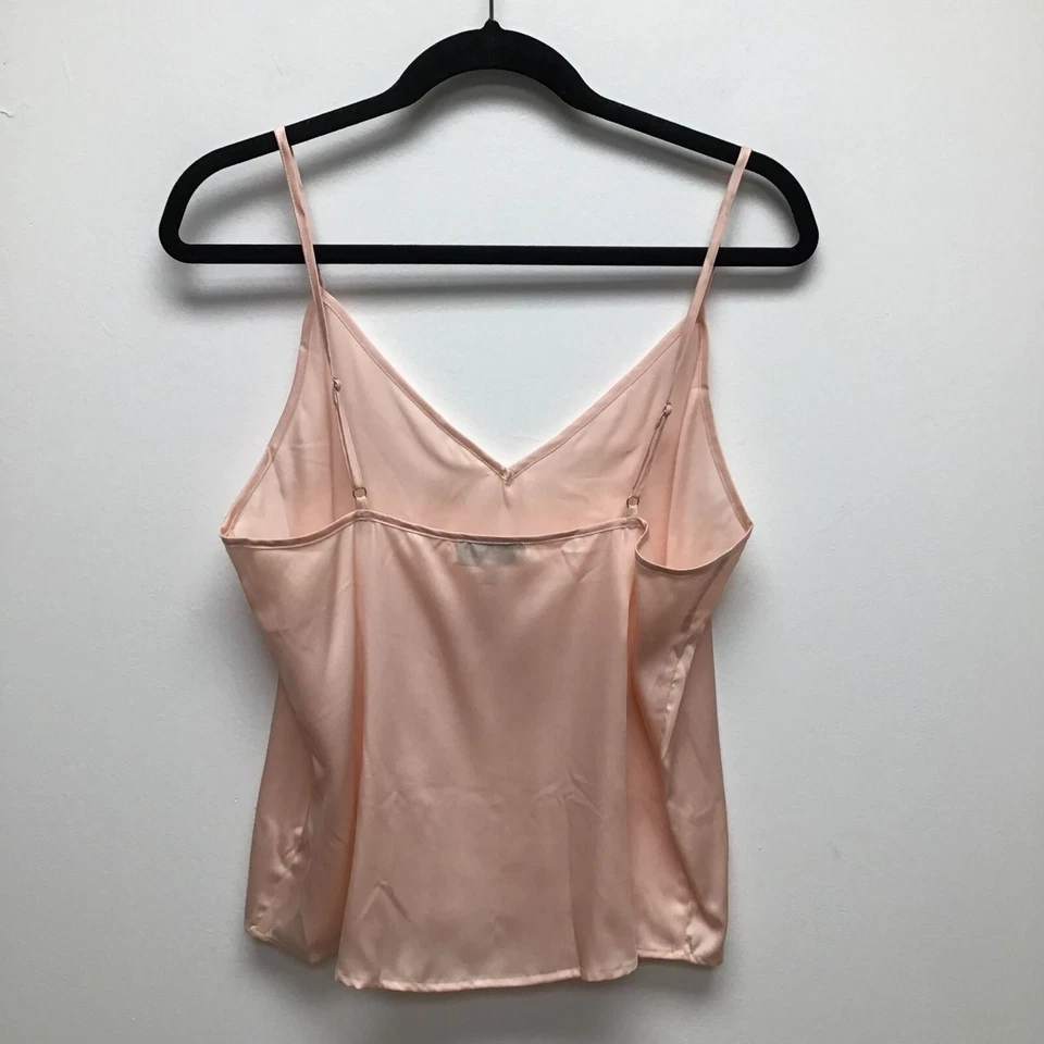 Camisola Ettitude Mujer Rosa Sin Mangas Cuello en V Correa Ajustable Satén Dormir M Foto 3 de 4