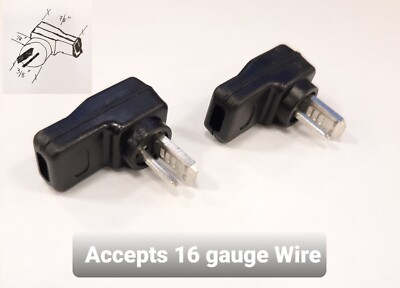 VELLEMAN Körner Audio Connectors 2-poliger DIN-Stecker, Schraubbare Anschlüsse, Schwarz – Für Lautsprecher