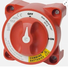 Blue Sea 5511e e-Series Dual Circuit Plus Battery Switch Marine Boat