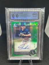 2022 Bowman Draft Tyler Locklear 1st Green Refractor Autograph /99