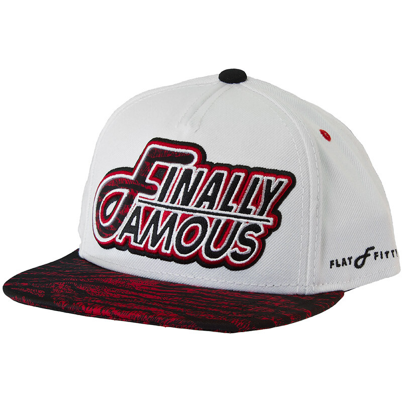 Кепка Flat Fitty Final Famous Snapback - черно-белая