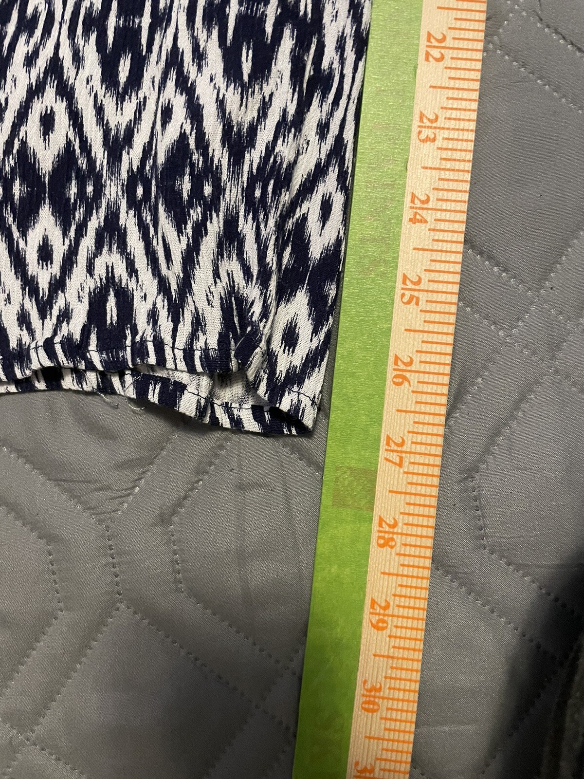 I.N. Studio Women's Blue White Casual Pants Small Petite Lightweight