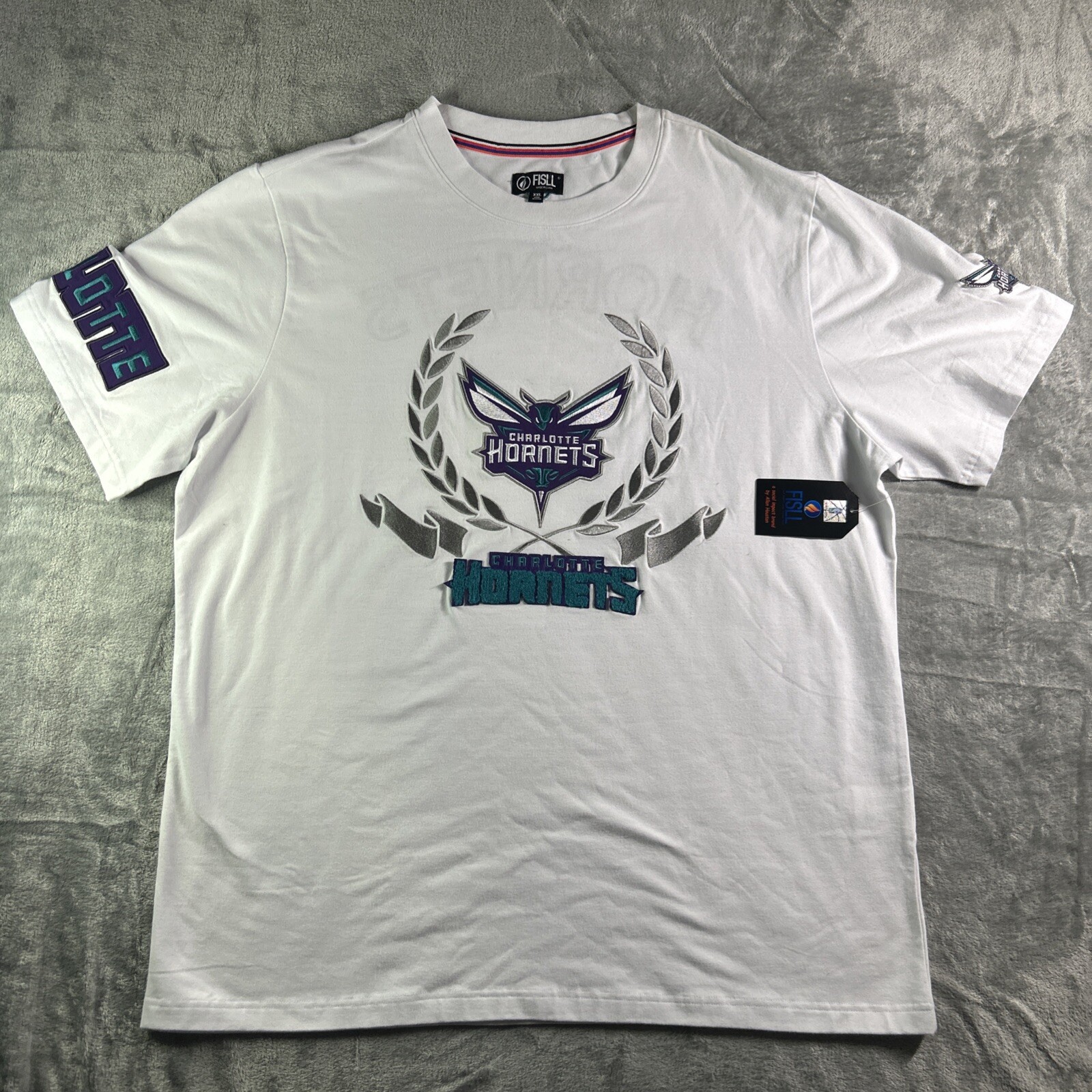 FISLL NBA- Men's Charlotte Hornets Team- Size XXL Men’s - Stitch Embroidery-NWT