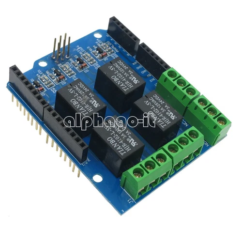 Vierkanal Relais Shield 5V 4 Kanal Relais Shield Modul für Arduino-