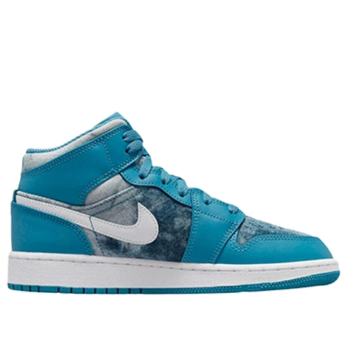 Jordan 1 Mid Washed Denim 2022 W