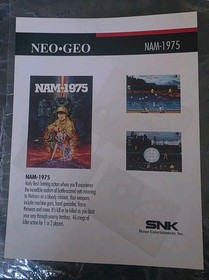 SNK NEO GEO AES Original Brochure Catalogue NEOGEO SNK Promo