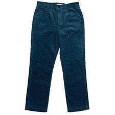 Ann Taylor Loft NEW Straight Leg High Rise Corduroy Pants Green Stretchy Sz 28