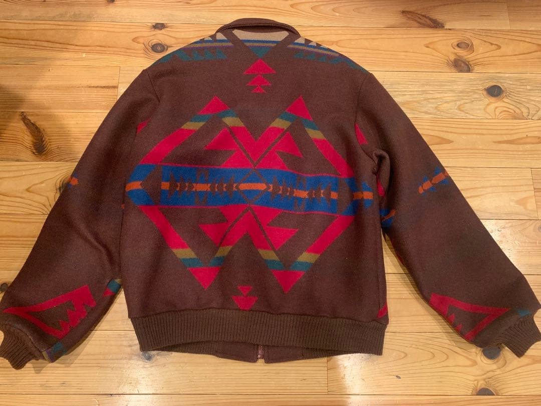 Pendleton Western Wool Jacket Brown Geometric Pat… - image 2