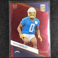 2023 Donruss Elite Nfl Daiyan Henley Rookie Maroon 114/149