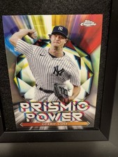 Gerrit Cole Topps Chrome 2021 Prismic Power Insert Baseball Card