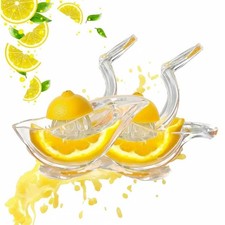 2 Pack Bird shape Lemon Squeezer, Juicer Acrylic Manual 2-pack, Clear