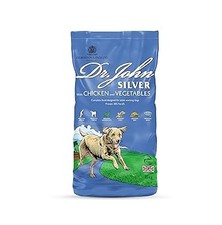 Dr John Silver Dry Dog Food 15kg - Chicken with Vegetables - Complete Dog Biscui 1.60 per kilo