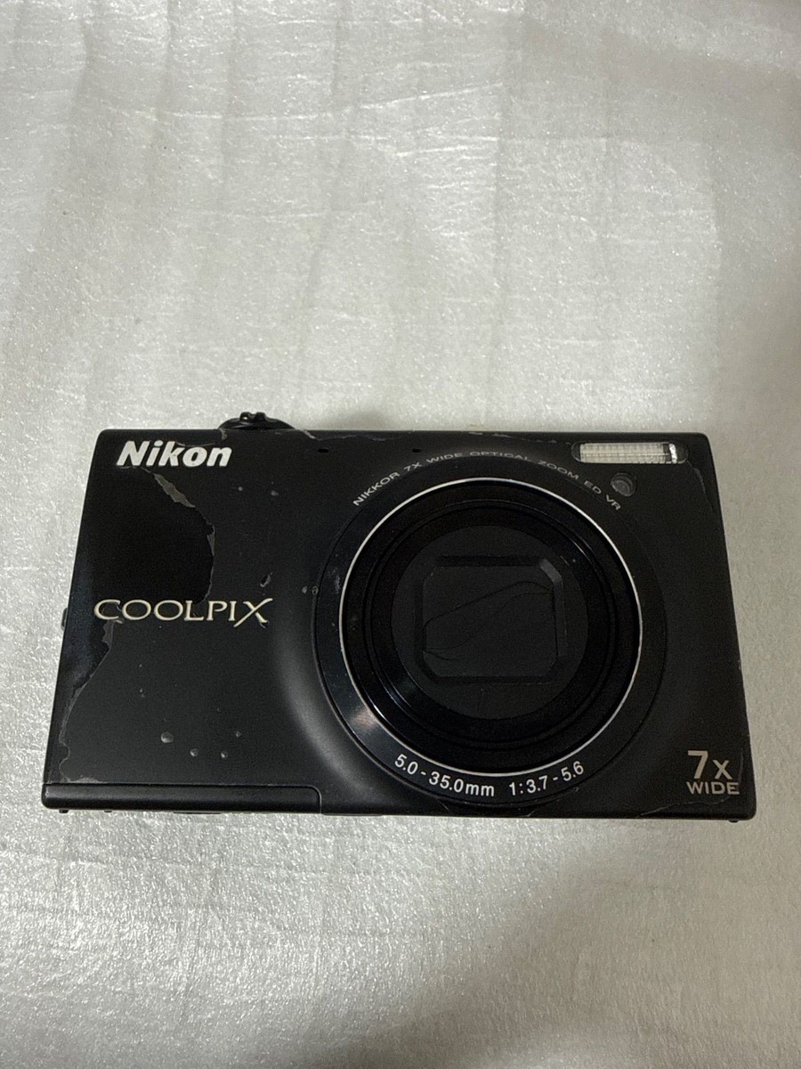 Nikon COOLPIX S6100 16.0MP Digital Camera black 7x Zoom | eBay