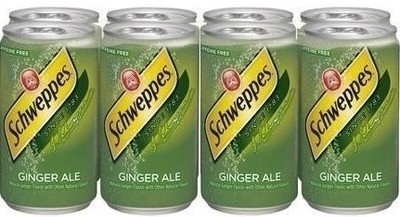 Schweppes Ginger Ale in 7.5 Oz Cans - 24 Cans