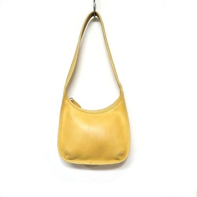 バッグ Vintage Old Coach Ergo Hand Bag Yellow Coach Ergo Vintage Tangerine Orange Yellow 9020 One Shoulder
