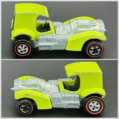 Hot Wheels Redline 73 Lime Green Superfine Turbine Black Int HTF   Watch Video  